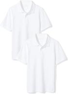 affordable boys' uniform short-sleeve pique polo shirts on amazon essentials logo