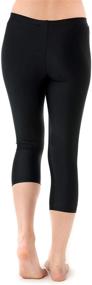 img 1 attached to Undercover Waterwear Women’s High Waisted Swim Leggings - Stylish UPF 50+ Cover Up Swim Tights for Active Women