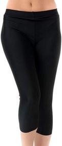 img 3 attached to Undercover Waterwear Women’s High Waisted Swim Leggings - Stylish UPF 50+ Cover Up Swim Tights for Active Women