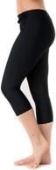 undercover waterwear women’s high waisted swim leggings - stylish upf 50+ cover up swim tights for active women logo