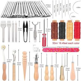 img 3 attached to Leathercraft Tools Kit Instructions Stitching