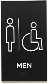 img 2 attached to Kubik Letters Men Accessible Restroom Sign