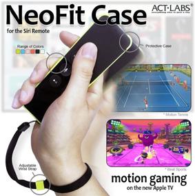 img 2 attached to 📱 NeoFit Case: Sleek Protection with Wrist Strap for Apple TV Remote V4 (Not V5)