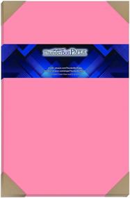 img 4 attached to 🎨 Vibrant 12x18 Inch Bright Pink Cardstock - 25 Sheets of 65lb Cover Weight Paper - Premium Quality for Outstanding Print Results