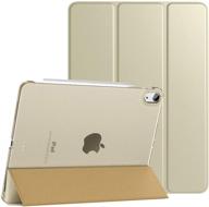 timovo ipad air 4 case (10.9-inch, 2020) - slim stand protective cover - champagne gold | supports 2nd gen apple pencil charging | auto wake/sleep logo