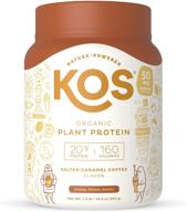 ☕ kos salted caramel coffee vegan protein powder - keto, organic, dairy free - 1.2 pounds logo