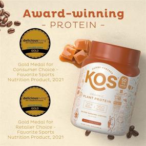 img 3 attached to ☕ KOS Salted Caramel Coffee Vegan Protein Powder - Keto, Organic, Dairy Free - 1.2 Pounds