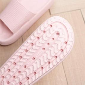 img 3 attached to 🩴 Seropian Slippers: Quick-Drying Bathroom Slippers for Women and Men - Soft, Non-Slip, Open-Toe Sole - Ideal for Indoor & Outdoor Use