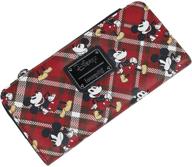 🐭 chic mickey mouse plaid wallet by loungefly: a versatile must-have! logo
