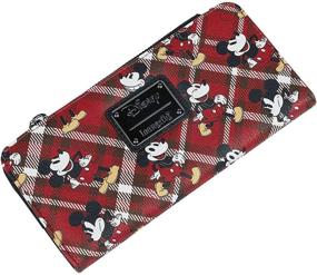 img 4 attached to 🐭 Chic Mickey Mouse Plaid Wallet by Loungefly: A Versatile Must-Have!