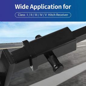 img 3 attached to 🔒 METOWARE Heavy Duty Trailer Hitch Lock Pin with Adaptor & O-Rings, Fits 2" Receiver Tubes, Class I-V Receivers - 2 Pack