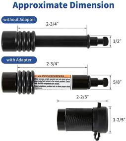 img 1 attached to 🔒 METOWARE Heavy Duty Trailer Hitch Lock Pin with Adaptor & O-Rings, Fits 2" Receiver Tubes, Class I-V Receivers - 2 Pack