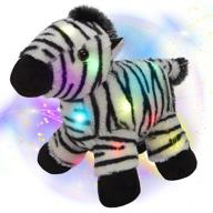 🦓 houwsbaby light-up standing zebra stuffed animal: led plush toy and night light glow pillow for kids, toddler boys and girls - perfect table ornament and birthday gift - 10.2 inches logo