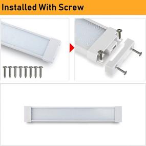 img 1 attached to 💡 Raycharm 18.1"X2.9" Rectangular 1080 Lumen High Brightness White Diffused Beam LED Light Fixture with Touch Switch for RV, Trailer, Boat Under-Cabinet/Cabin Lighting - 1 PC