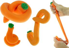 img 3 attached to 🍌 Stretchy Banana & Carrot Squishy Toys - Stress Relief and Sensory Toys for Autistic Children, Kids, and Adults. Perfect Easter Gifts for Girls, Boys, and Easter Basket Games - JA-RU 3340-3342p