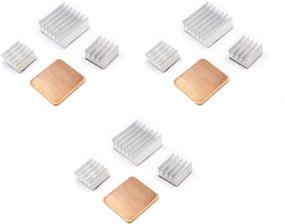 img 4 attached to 🔥 ALLUS Passive Heatsinks for Raspberry Pi 3 Model B - Effortless Installation, Set of 12 Aluminum Sticker Heatsinks