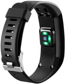 img 3 attached to 🏃 Silicone Sport Wristband Strap for Garmin Vivosmart HR-Black - Oenfoto Compatible Replacement Bands with Screwdriver