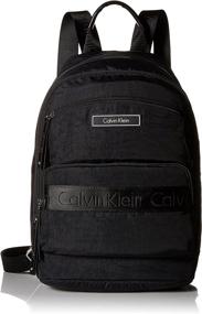 img 4 attached to 🎒 Stylish and Functional: Calvin Klein Athleisure Nylon Backpack for Everyday Use