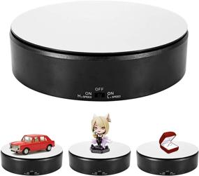 img 4 attached to 🔄 Spolehli Electric Rotating Display: 360-degree Motorized Turntable Stand for Jewelry, Collectibles, Watches, and More - 7.09in, 3.3lb Capacity