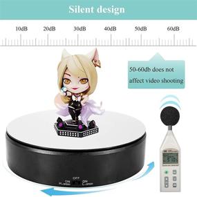 img 1 attached to 🔄 Spolehli Electric Rotating Display: 360-degree Motorized Turntable Stand for Jewelry, Collectibles, Watches, and More - 7.09in, 3.3lb Capacity