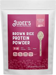 img 4 attached to Judee’s 3lb Brown Rice Protein Powder (80% Protein) - Non-GMO, Sprouted - Dairy-Free, Keto-Friendly, Gluten-Free &amp; Soy-Free - Plant-Based Protein Supplement