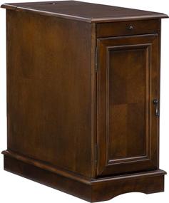 img 4 attached to Stylish and Compact: Powell Furniture Butler Accent Table in Hazelnut for Small Spaces