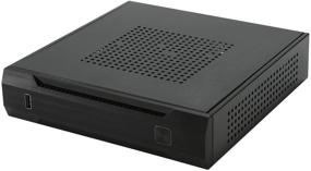 img 1 attached to 🖥️ Безвентиляторный тонкий Mini-ITX HTPC корпус: Goodisory TX01 SECC, отсек для диска 2,5 дюйма, вертикальная подставка (черный)