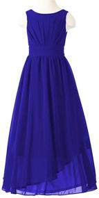 img 2 attached to 🌹 Optimized for SEO: Delightful Rose Chiffon Junior Bridesmaid Girls' Clothing and Dresses