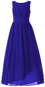 img 4 attached to 🌹 Optimized for SEO: Delightful Rose Chiffon Junior Bridesmaid Girls' Clothing and Dresses