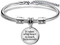 🍎 bangle bracelets for teacher appreciation: agr8t gift for teachers on teachers day - inspiring big-hearted educators for teaching little minds logo