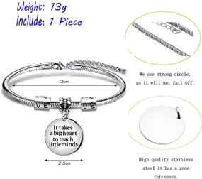 img 2 attached to 🍎 Bangle Bracelets for Teacher Appreciation: AGR8T Gift for Teachers on Teachers Day - Inspiring Big-Hearted Educators for Teaching Little Minds