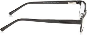 img 2 attached to 👓 Foster Grant Men's Multifocus Reading Glasses Rectangular Black/Transparent 54mm +2: The Perfect Eyewear for Men