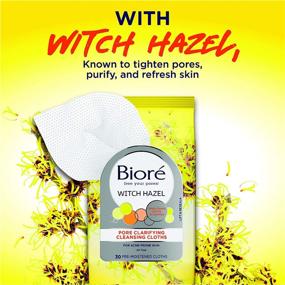 img 2 attached to 🧹 Bioré Witch Hazel Wipes: Effective Pore Clarifying Cleansing Cloths for Acne Prone Skin - 30 Count