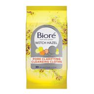 🧹 bioré witch hazel wipes: effective pore clarifying cleansing cloths for acne prone skin - 30 count logo