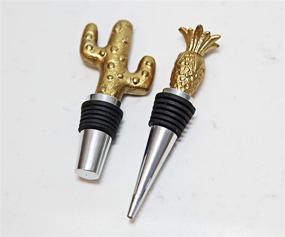 img 2 attached to Латунная пробка для бутылок в форме ананаса Alchemade
