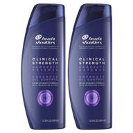 🍊 head & shoulders clinical strength dandruff shampoo twin pack - advanced oil control, refreshing citrus scent, 13.5 oz each logo