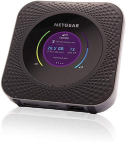 img 4 attached to Unlocked Netgear Nighthawk MR1100 4G LTE Mobile Hotspot Router (AT&T GSM) - Steel Gray