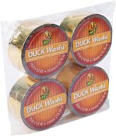 🦆 duck metallic gold washi tape - crafting and decorating necessity, 4 rolls - 0.75 in. x 15 yd logo