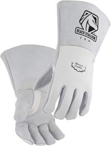 img 3 attached to 🧤 Premium Elkskin Welding Gloves - Black Stallion