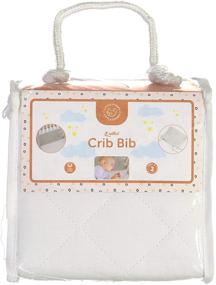 img 4 attached to 🛏️ Premium Abstract Quilted Crib Bib Sheet Saver: 2 Pack, White - Convenient Portable Solution (24.5" X 13")