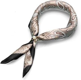 img 4 attached to Ceida Square Bandana Neckerchief Printed Women's Accessories in Scarves & Wraps