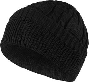 img 1 attached to Surblue Unisex Fashionable Beanie Hat: Warm, Oversized Chunky Cable Knit Slouchy Woolen Hat