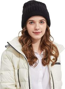 img 3 attached to Surblue Unisex Fashionable Beanie Hat: Warm, Oversized Chunky Cable Knit Slouchy Woolen Hat