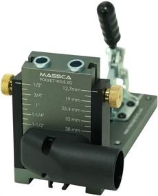 img 1 attached to Massca Pocket Hole Jig System Set - M1 Bundle – Adjustable & Easy to Use Joinery Woodworking Tool with Drill Bit, Hex Key Screws, Square Driver, Stop Collar and Face Clamp