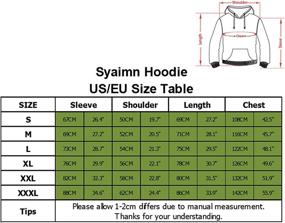 img 1 attached to 👕 Syaimn Unisex 3D Printed Hoodies: Fashionable & Comfortable Sweater for Casual Workouts