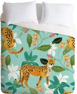 society6 oranges cheetah comforter pillowcase logo