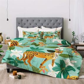img 3 attached to Society6 Oranges Cheetah Comforter Pillowcase