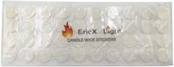 ericx light candle wick stickers: 120 pcs of heat resistant glue for steady adhesion in hot wax logo