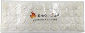 img 4 attached to EricX Light Candle Wick Stickers: 120 pcs of Heat Resistant Glue for Steady Adhesion in Hot Wax