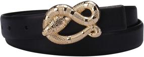 img 3 attached to 👗 Women's Casual Fashion Belt by Jessica Simpson